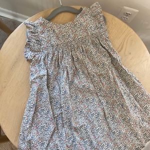 Emile et ida floral ruffled sleeve dress size 4